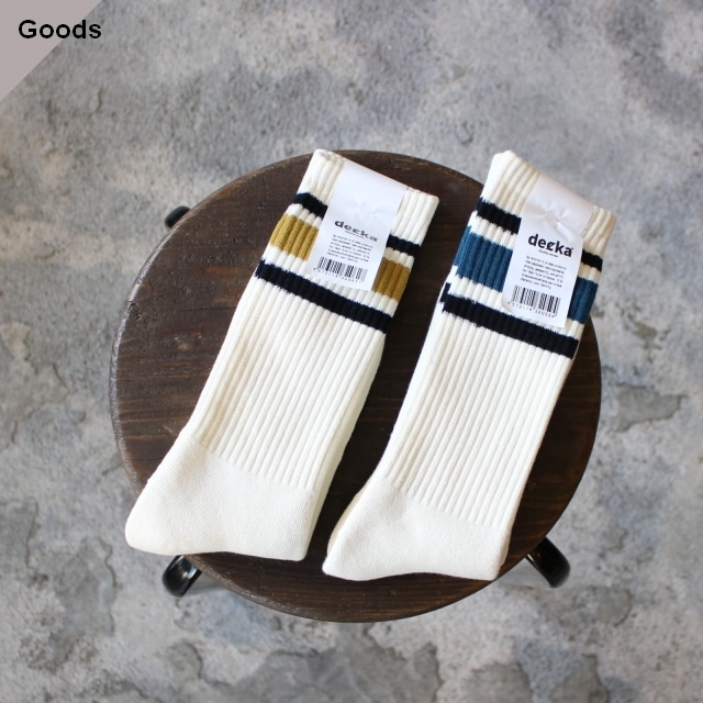 decka Quality Socks ラインソックス 80’s Skater socks