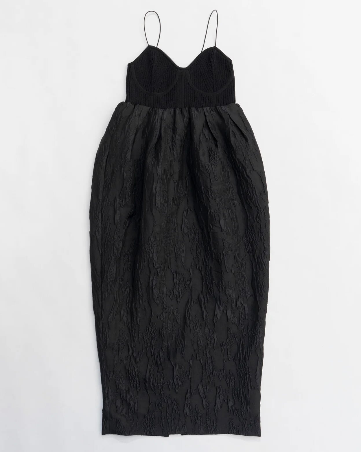MAISON SPECIAL】Knit Fabric Docking Jacquard Dress | idealclasse