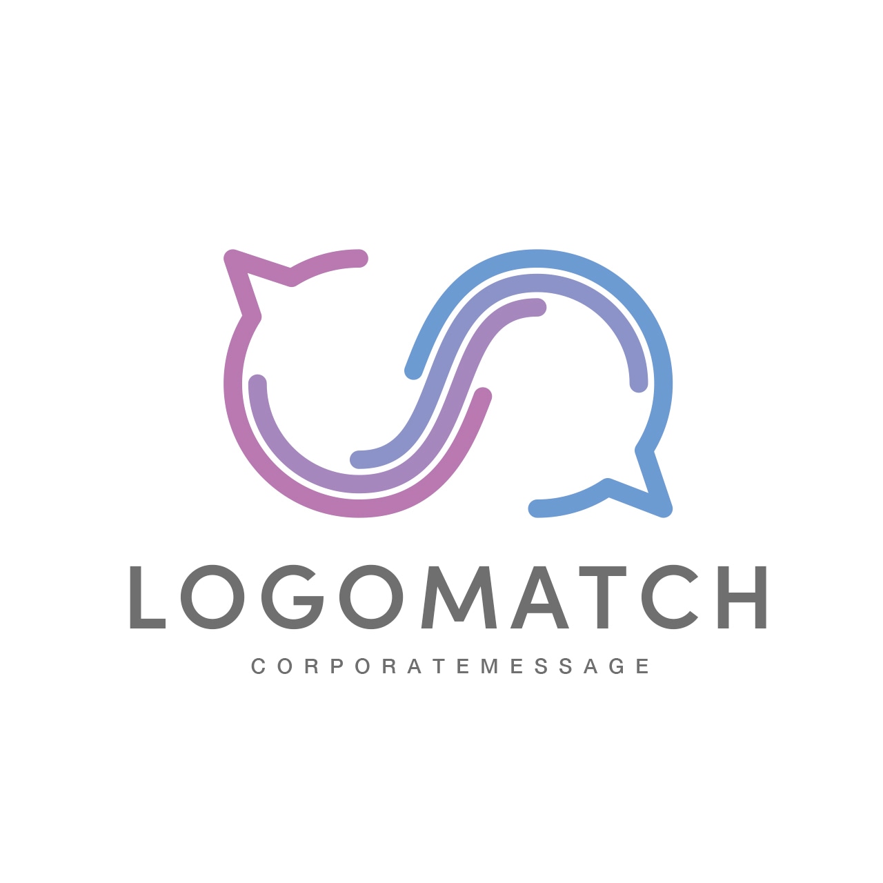 無限に響き合う対話のロゴ