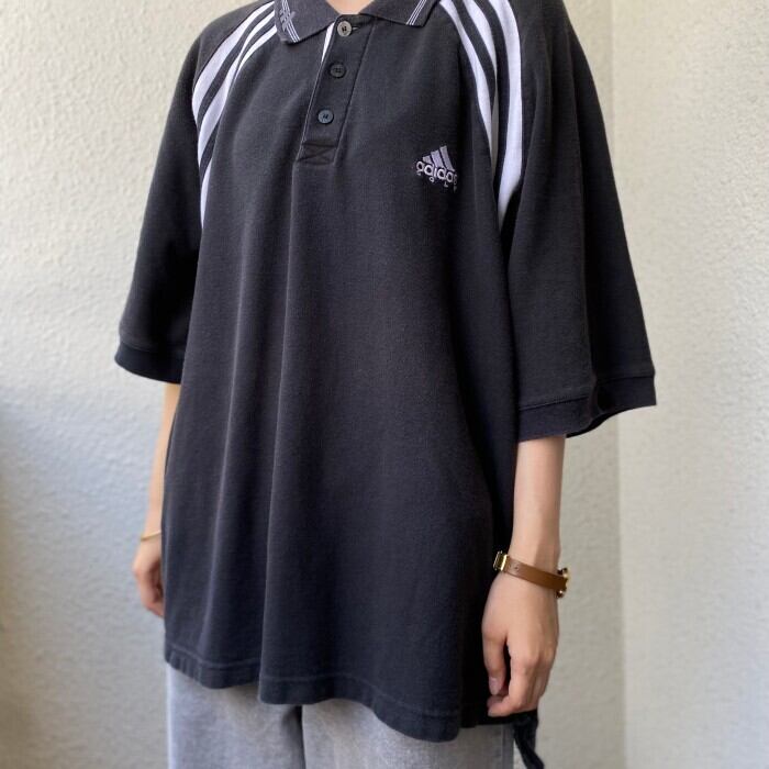 アディダス ヴィンテージゲームシャツ ポロシャツ L♯highv 新入荷SALE対象外】 90年代 adidas GOLF アディダス ゴルフ ライン