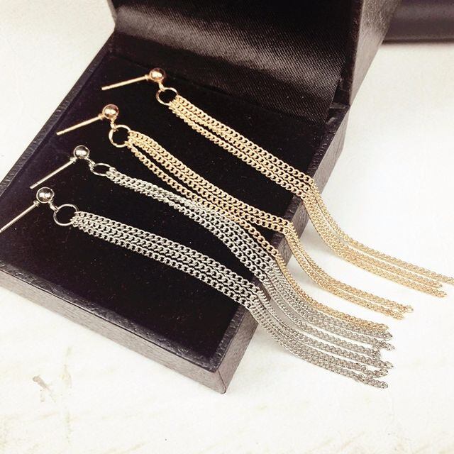 ピアス レディース ゆれる かわいい ロングピアス チェーンピアス ゴールド シルバー チャーム シンプル 可愛い 大人 お出かけ ロング