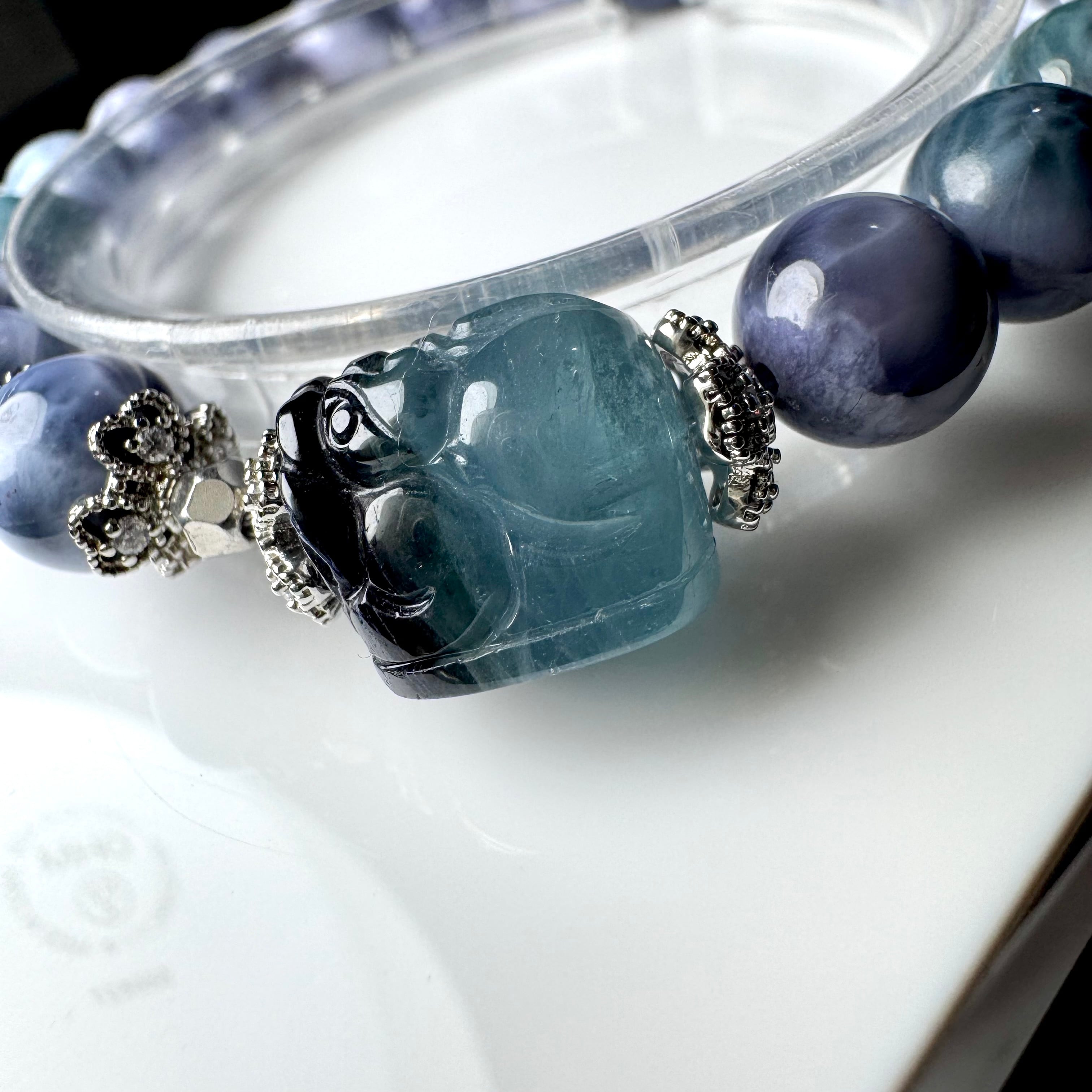 no.1 インディゴブルートルマリン x パープルラリマー