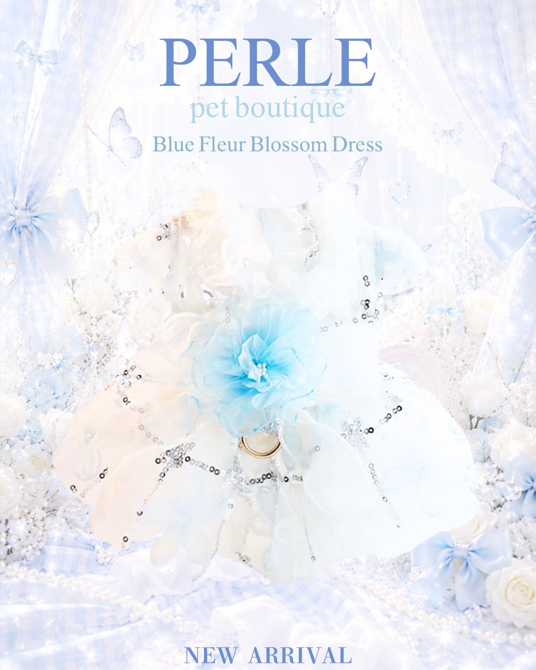 Blue Fleur Blossom Dress