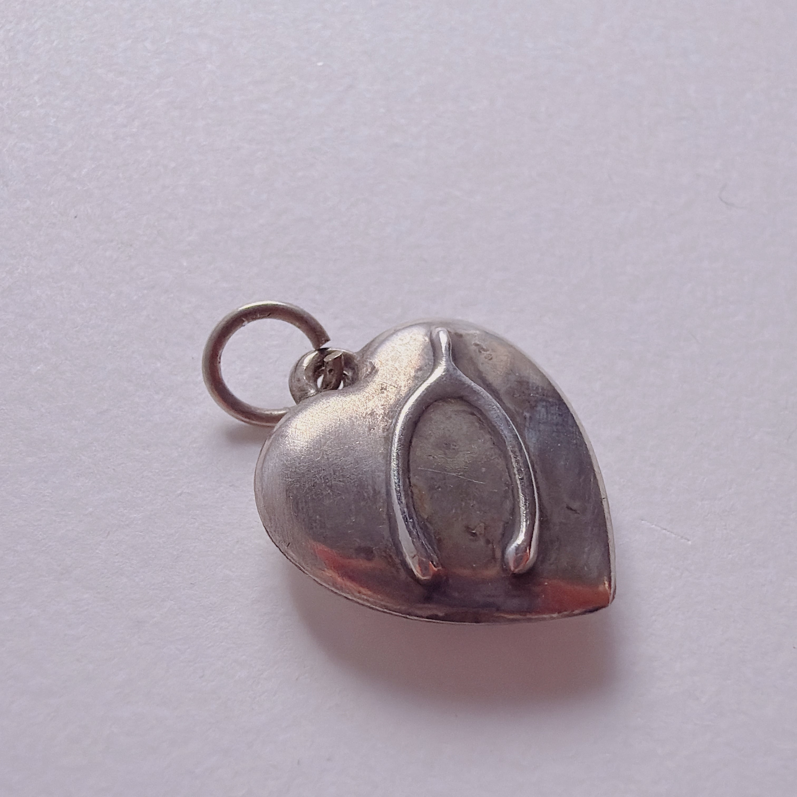 【J354】10s -40s 幸運のウィッシュボーン スウィートハートジュエリー ヴィンテージ チャーム