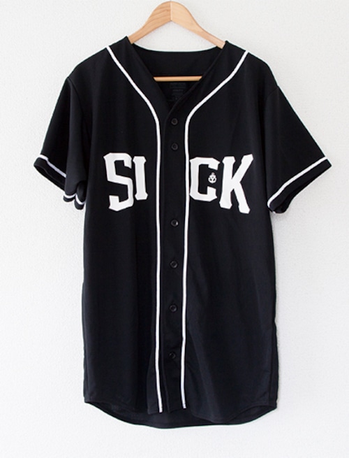 【STAY SICK CLOTHING】Split Baseball Shirts (Black)