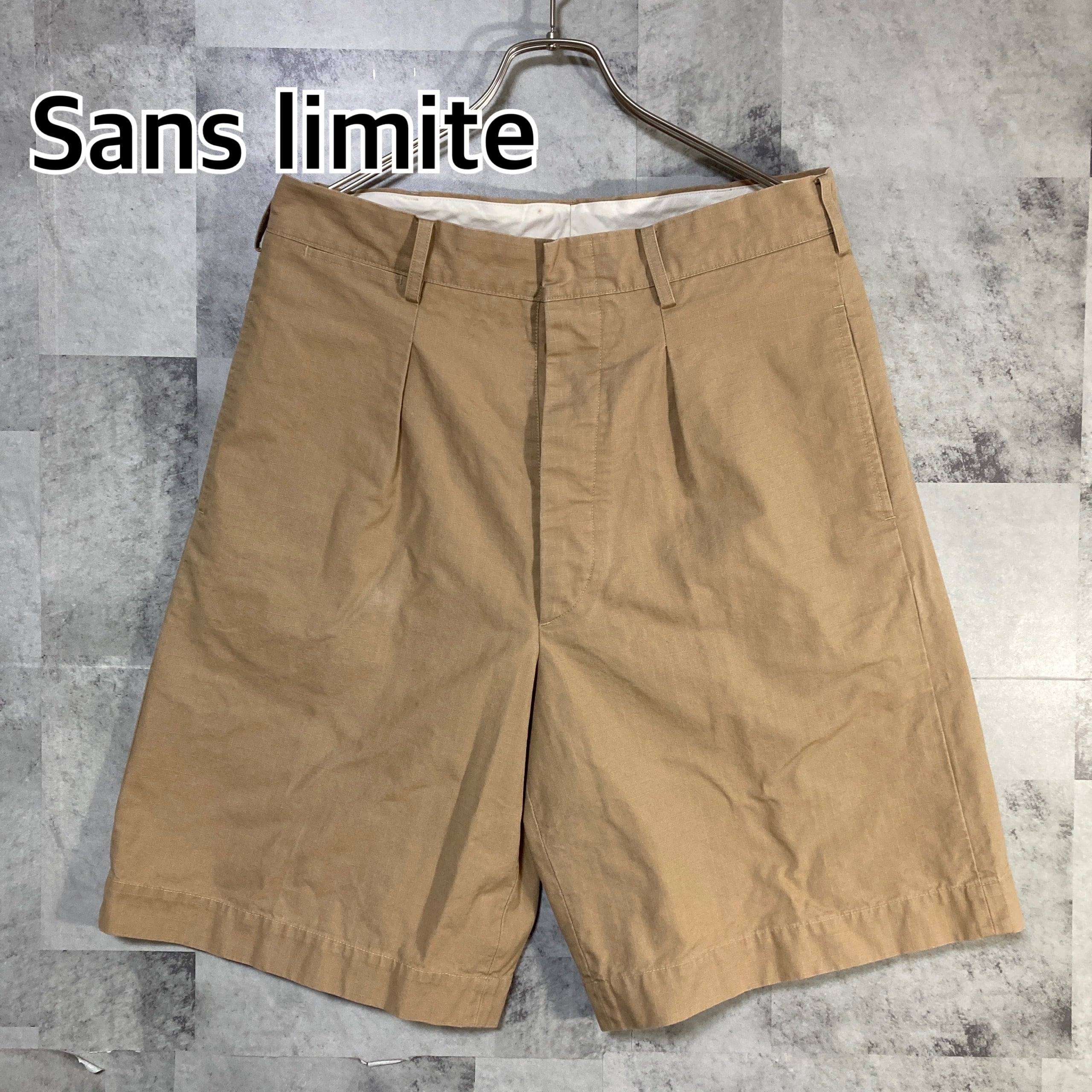 日本製Sans limite サンリミット ショートパンツ ウール&ポリエステル