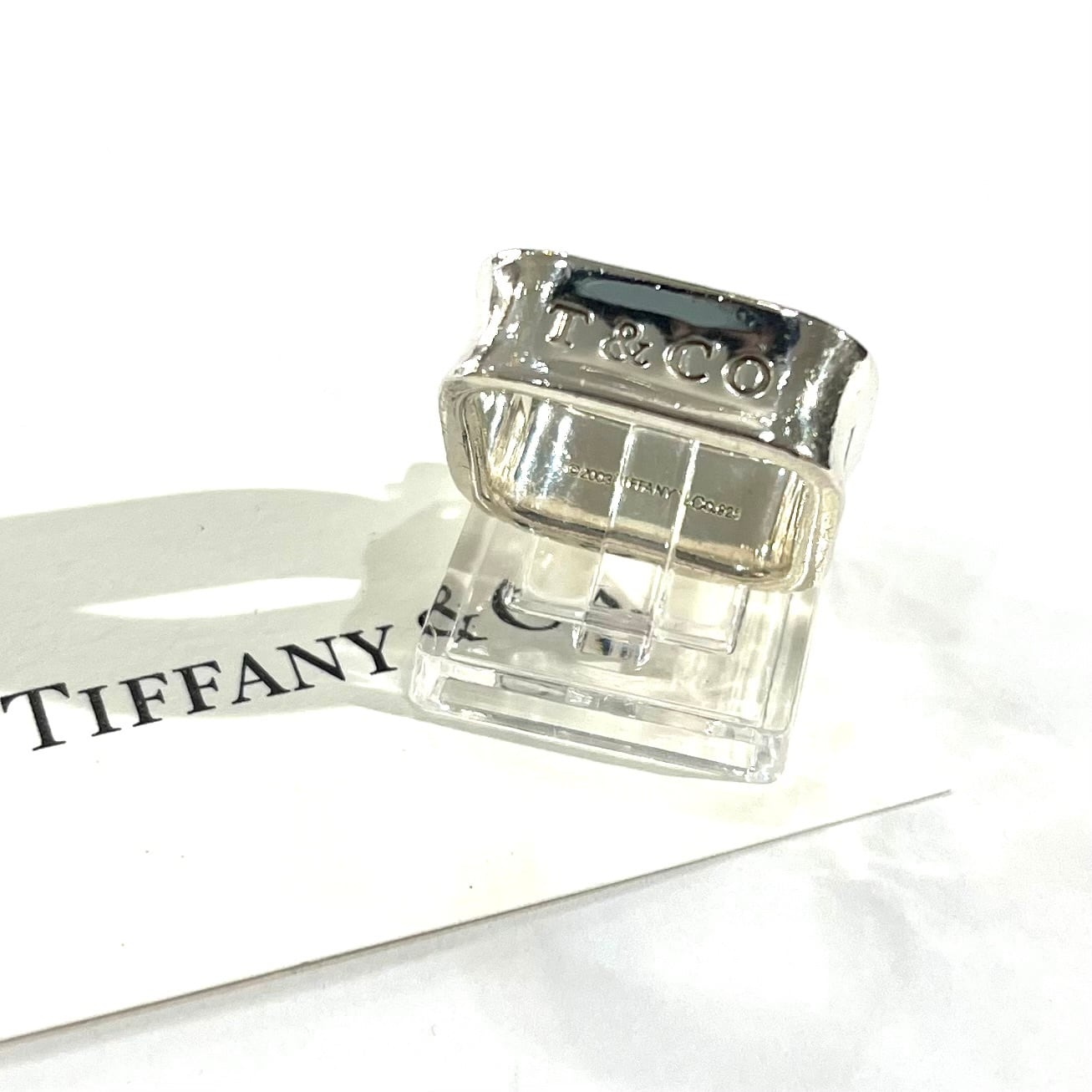 TIFFANY&CO.】【約16-17号 】2528 希少1837 スクエアリング／シルバー