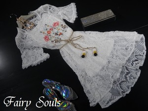 ★送料無料★15号(XXL)☆トレンド可愛い花刺繍総レ－スワンピ(OPN5467) 