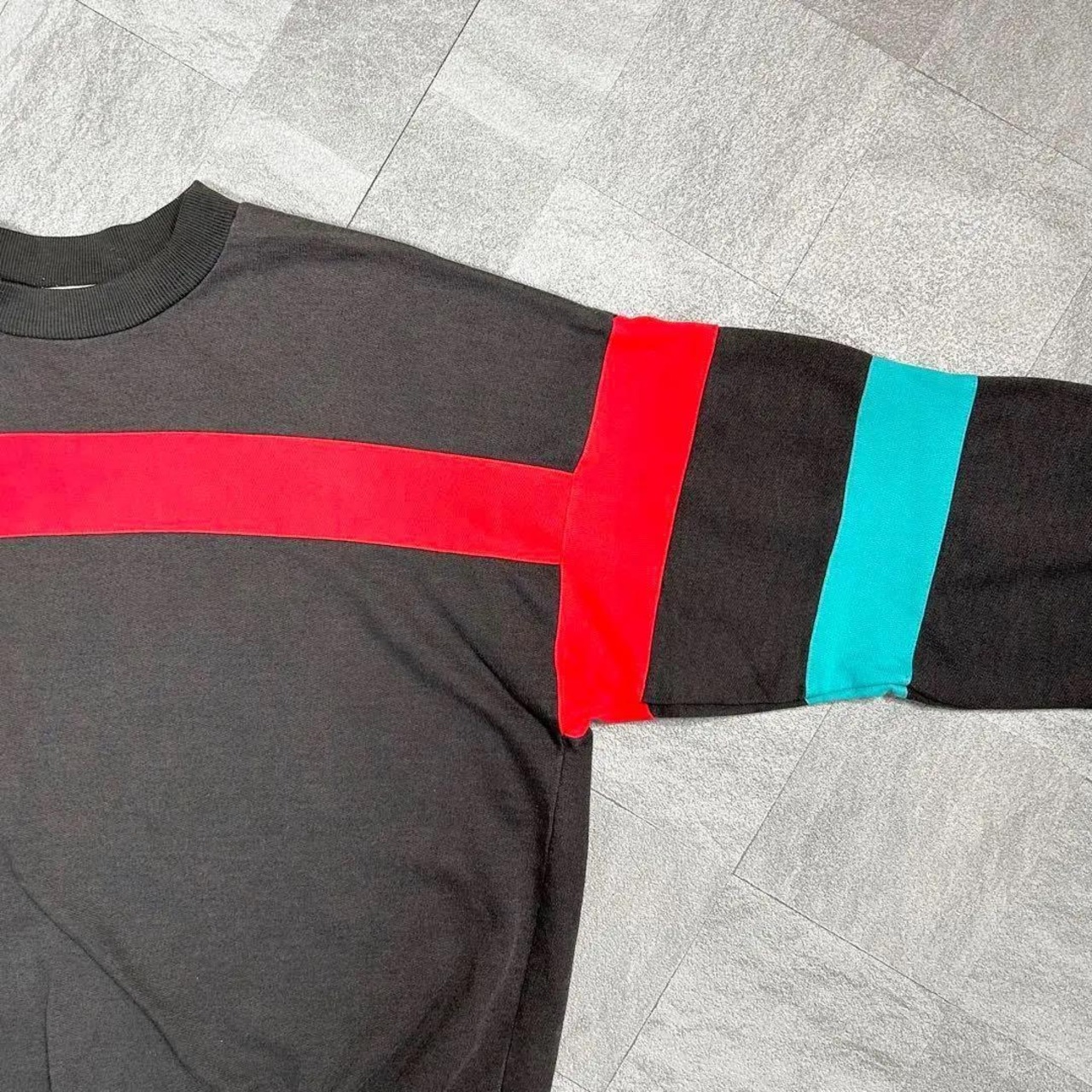 【神配色】アディダス スウェット 80s 銀タグ 極希少 一点物 フェード 美品