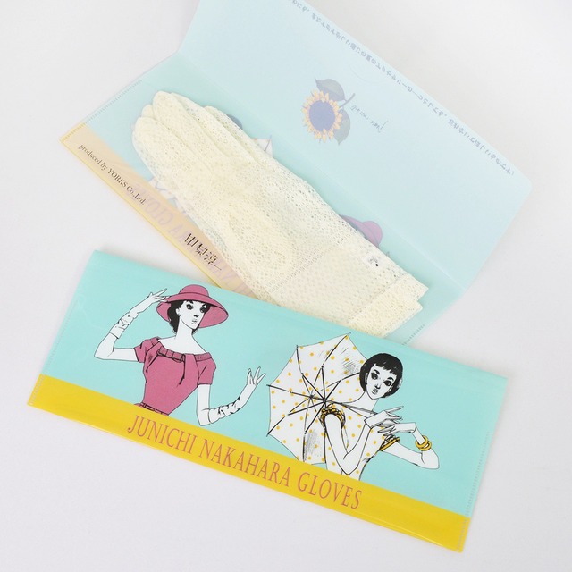 【訳あり品 / 20%OFF】《中原淳一×ヨークス》中原淳一の手袋・ショーティ  [ネイビー]