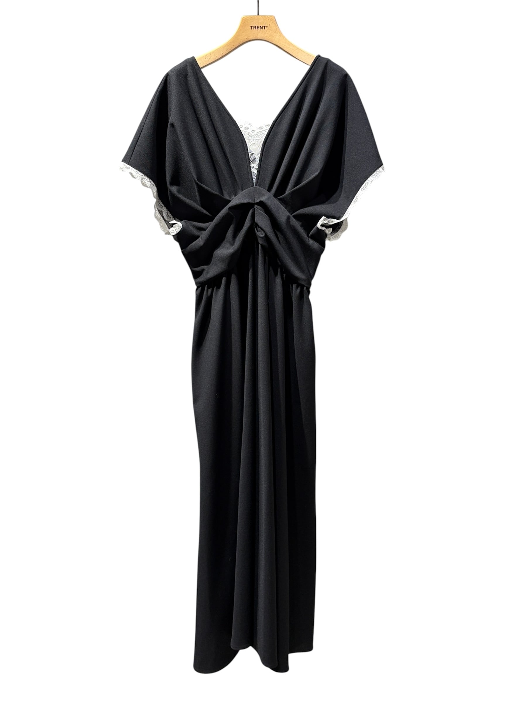 25AW】FETICO フェティコ / Velvet tulle shirring dress / ワンピース