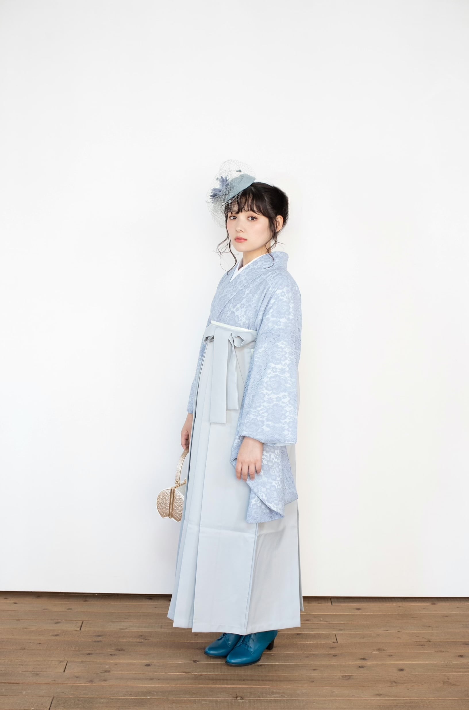 Kimono Sienne 卒業式袴 3点セット レース二尺袖 袴 卒業式