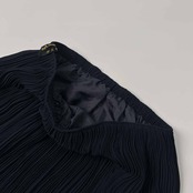 伊太利屋 イタリヤ ギャザー スカート サイズ 11 /ネイビー/ラインストーン