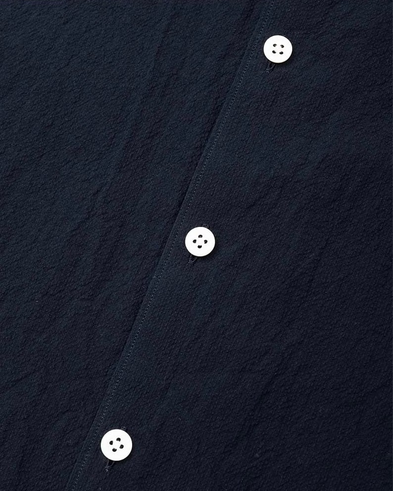 DIGAWEL / Side pocket S/S shirt (NAVY) | THE MODERN AGE
