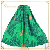 フラダンス 衣装 パウスカート グリーン系 ハワイアンプリント アロハ フラワープリント フラ ダンス 花柄 植物柄 レッスン 練習 シングル スカート オレンジ系 緑 オレンジ 華やか 鮮やか かわいい おしゃれ フェス衣装 ダンス衣装 ハワイ アロハシャツ トロピカル おしゃれカジュアル レディーススカート 練習着 スポーツ 衣装用 スカート丈 シンプル お洒落