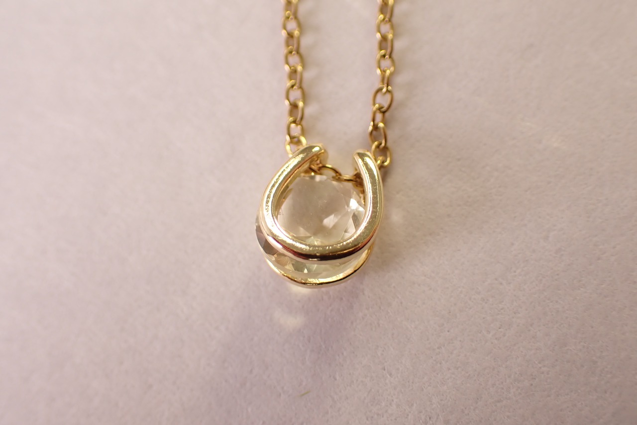 レモンクォーツネックレス　1.74ct [D12‐189]