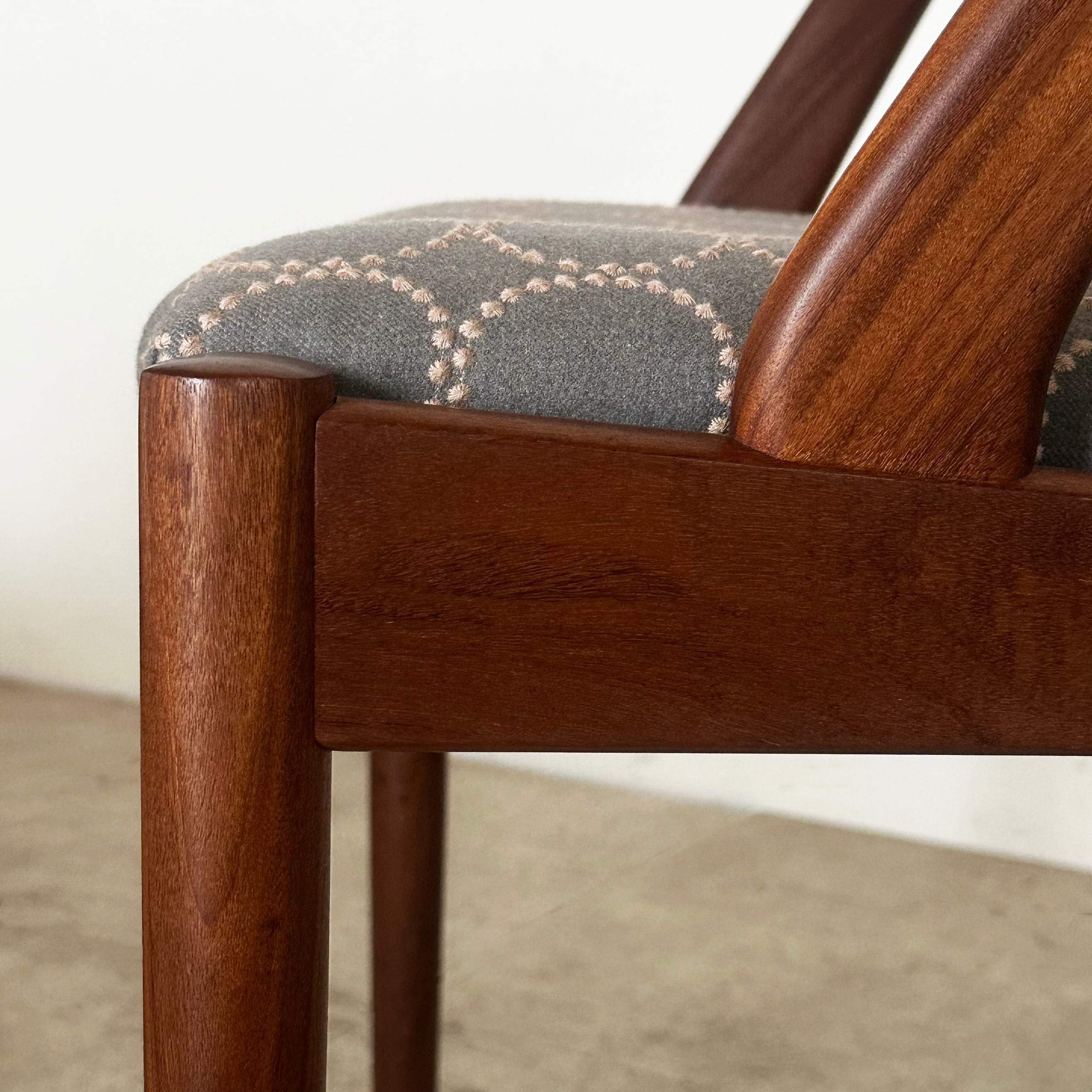 NV31 Dining chair by Kai Kristiansen with mina perhonen dop NV31 Dining chair by Kai Kristiansen with mina perhonen dop