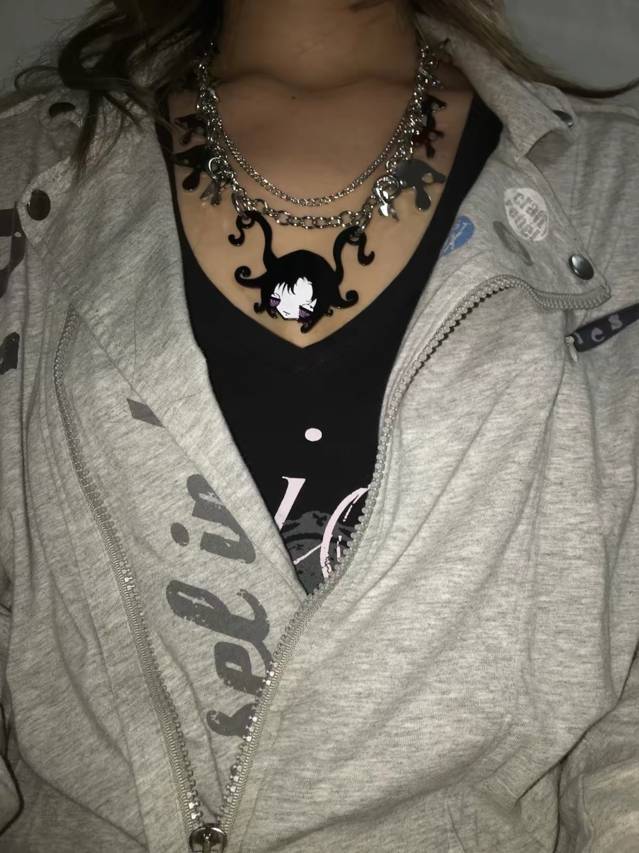 【Vestige】 Metal Charm Necklace