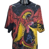 【LIQUID BLUE】リキッド・ブルー "DRAGON & KNIGHT" 90's Vintage Tシャツ
