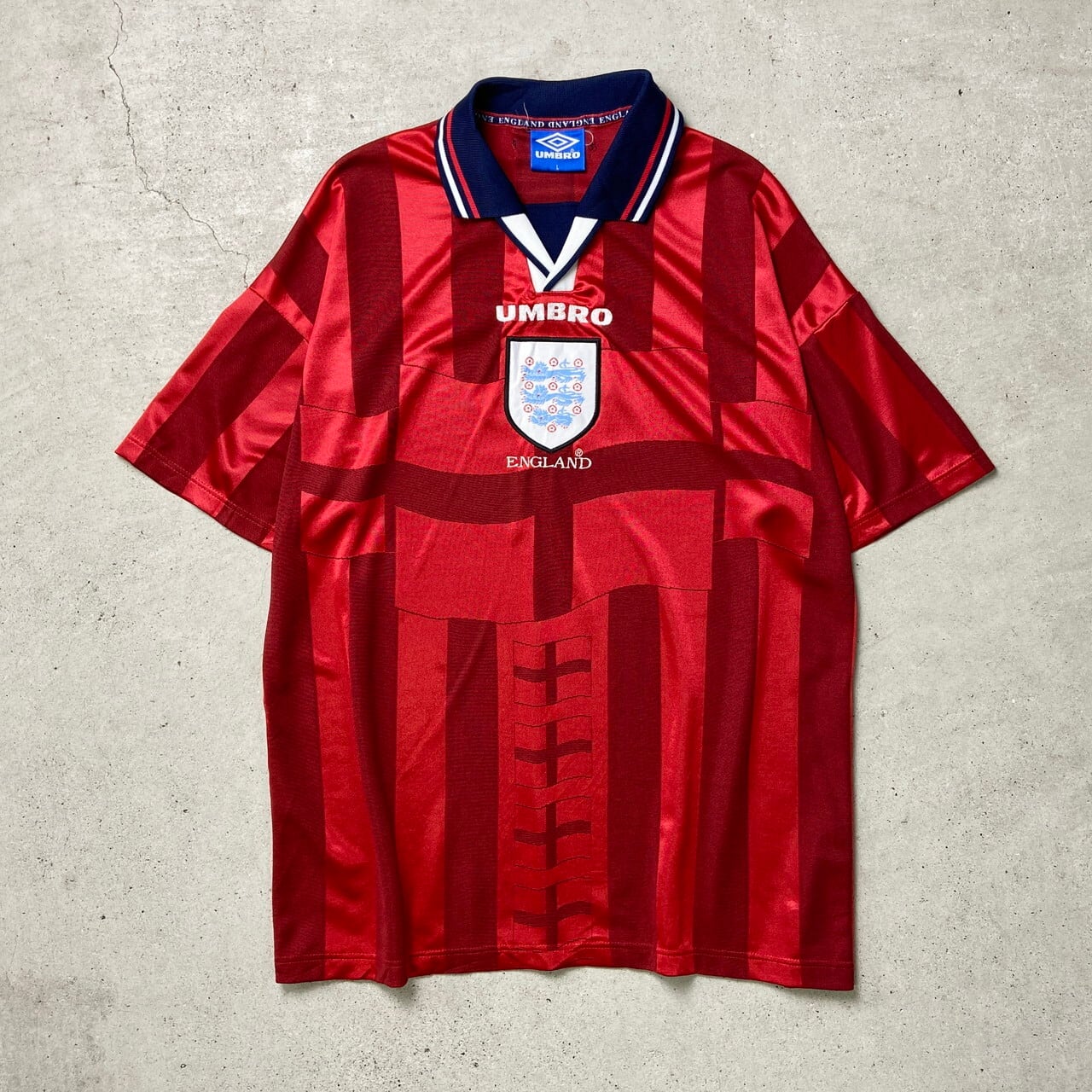 90年代 UMBRO アンブロ イングランド代表 1998 サッカーシャツ 