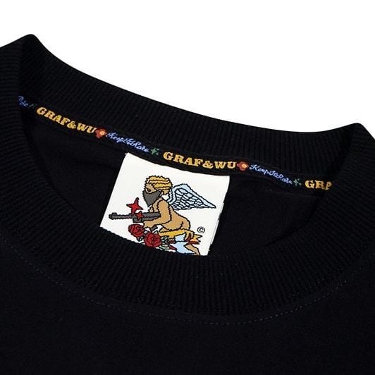 ストリート GRAF&WU ゴーストキャラ刺繍 Tシャツ T218 | wshot