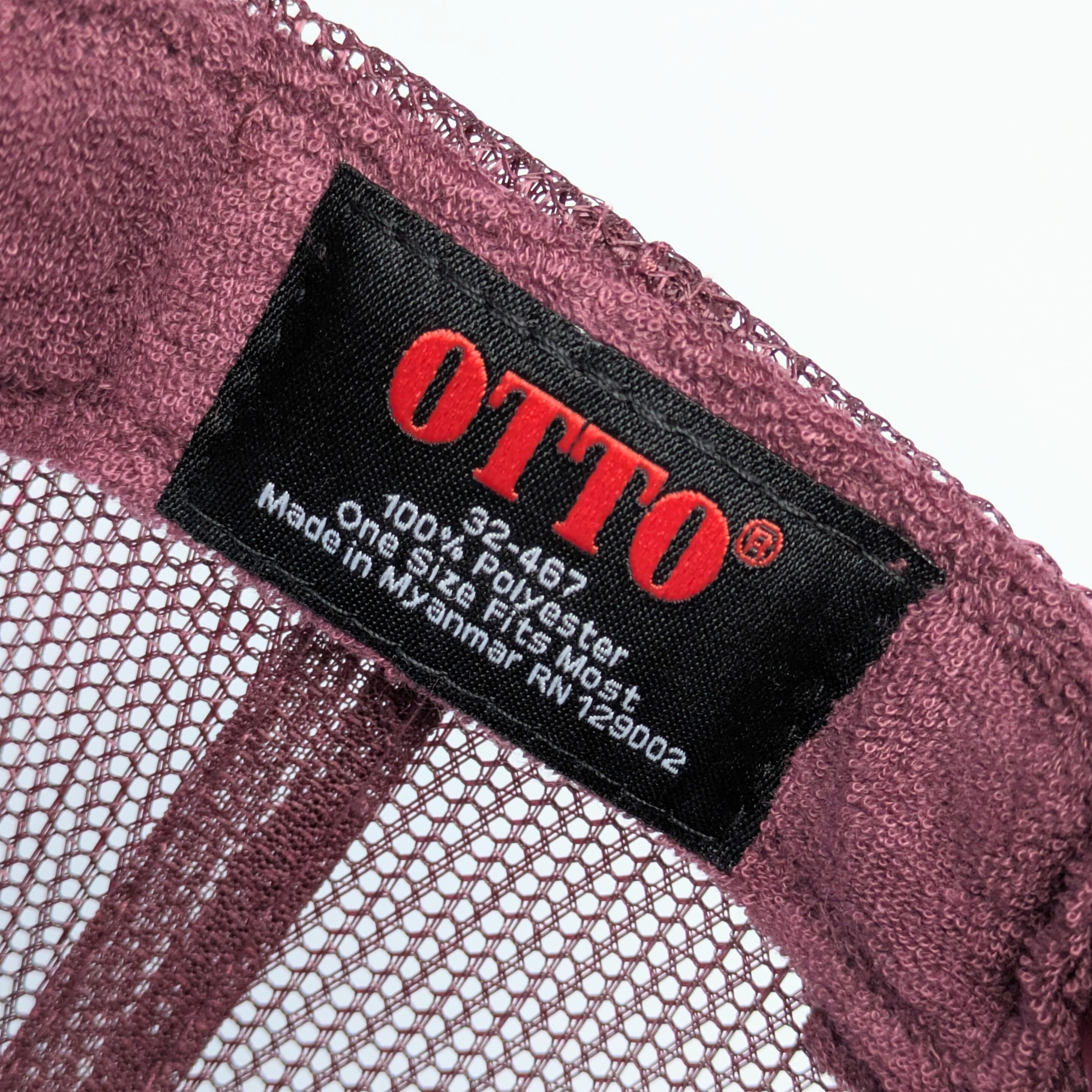 ♧【 OTTO CAP オットーキャップ 】 『 Dr. Pepper ドクター・ペッパー 』 トラッカーキャップ/ メッシュキャップ / burgundy バーガンディ 〚アメリカン雑貨 アメトイ〛