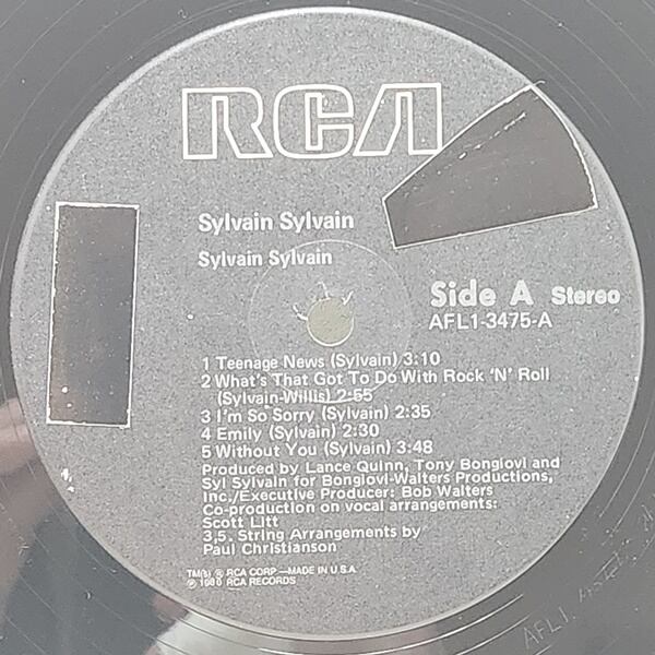Sylvain Sylvain / Sylvain Sylvain [AFL1-3475] - 画像3
