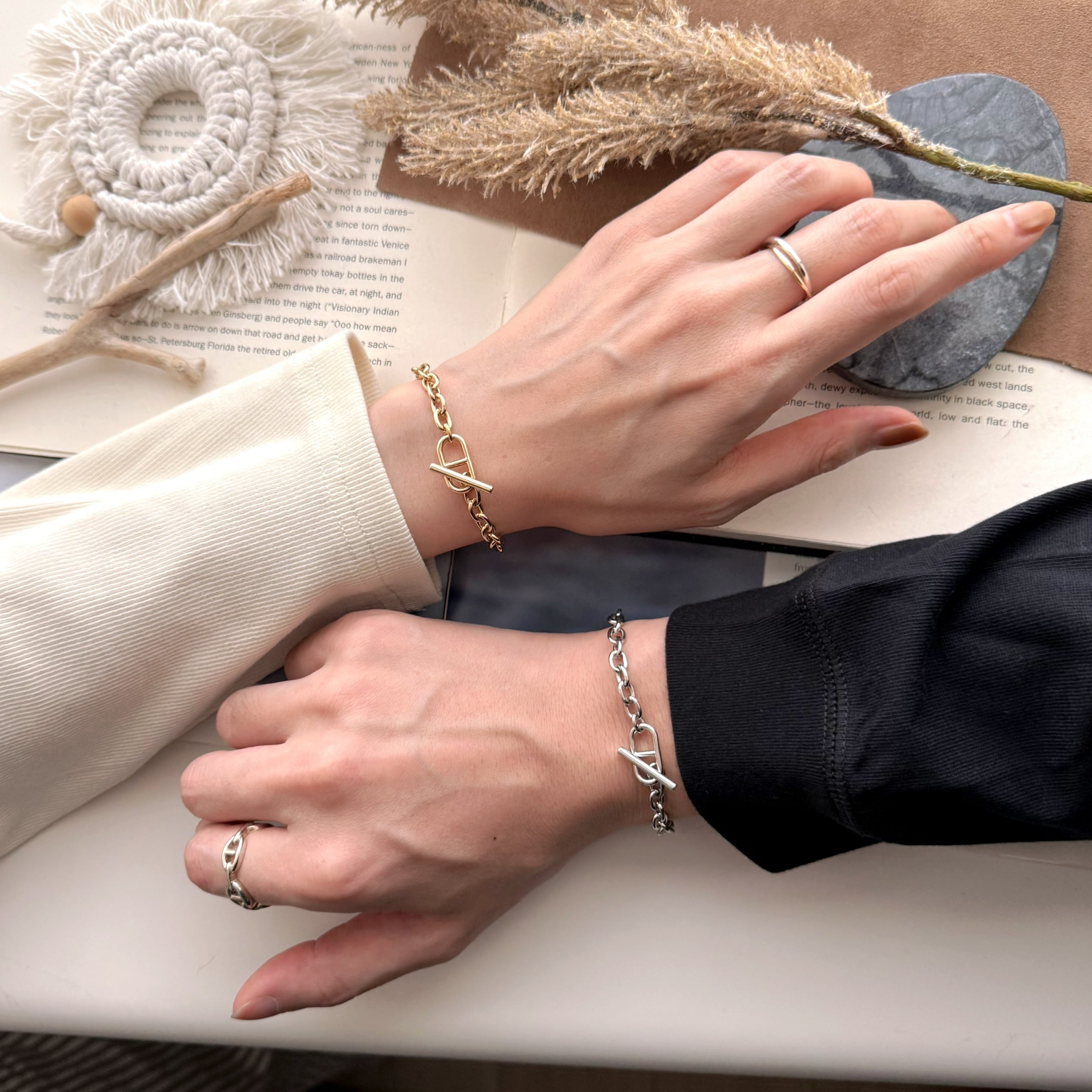 Plaza Chain Bracelet【SILVER】 | Akto