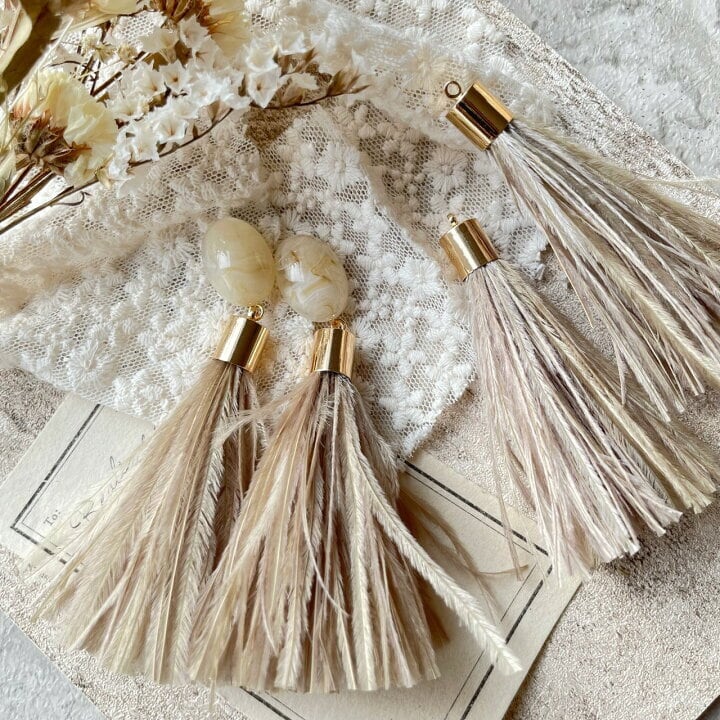 フェザーデザインチャーム໒꒱✨D. フェザーデザインチャーム໒✨E.