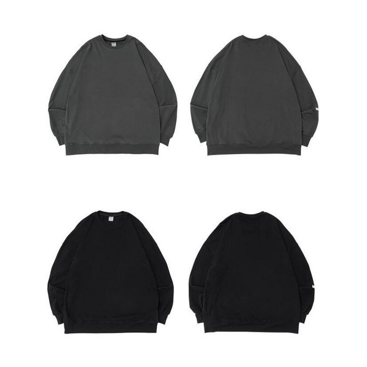 ラウンドネック長袖 Tシャツ　A4060
