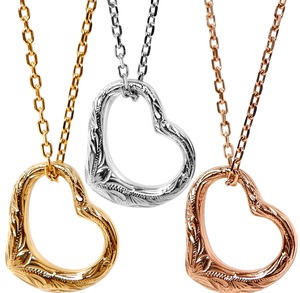 【売れてます♡】ハワイアンジュエリー　オープンハート スクロール 波　トレンド