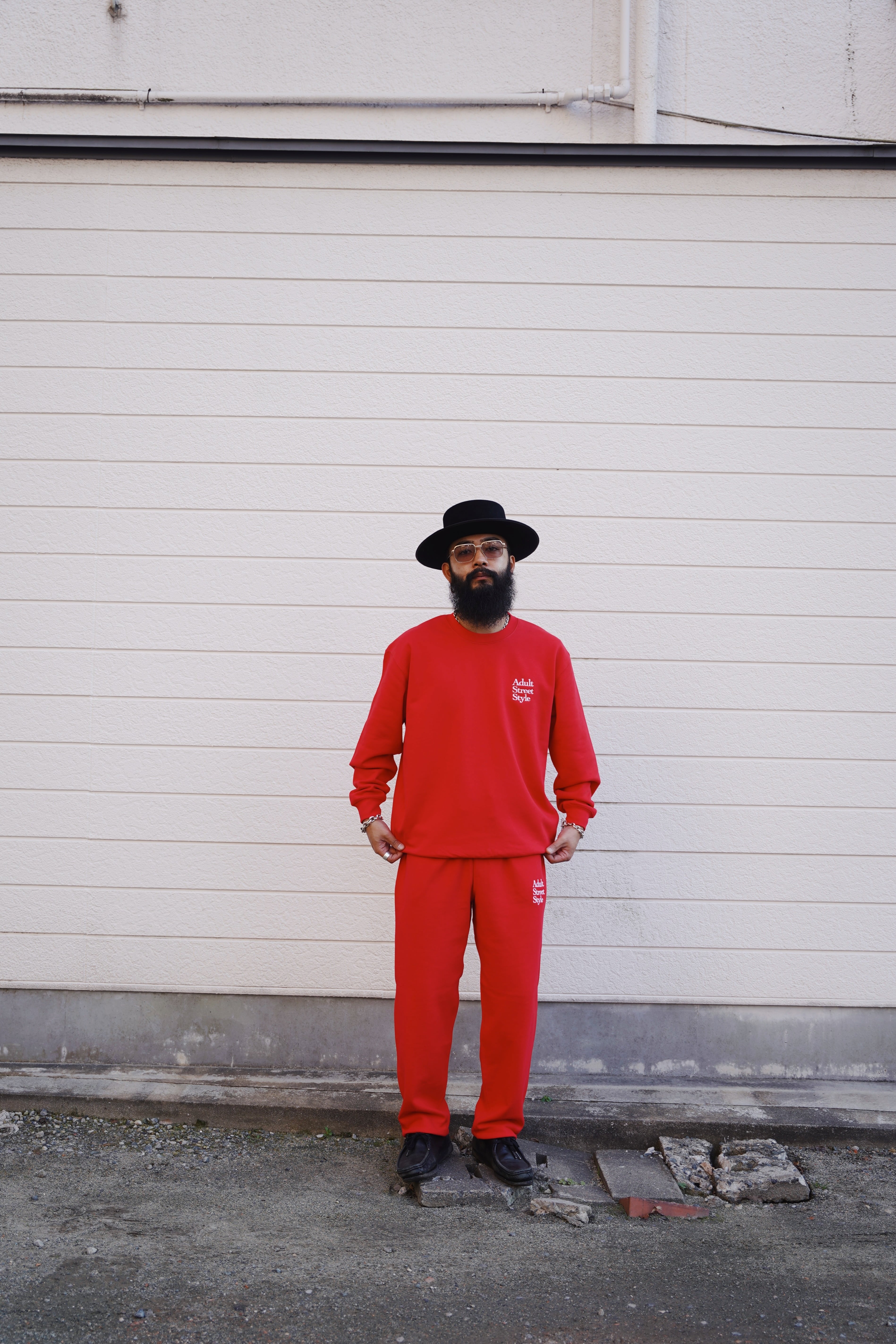MM ASS TEAM SWEAT SETUP RED | BEARD ROOM