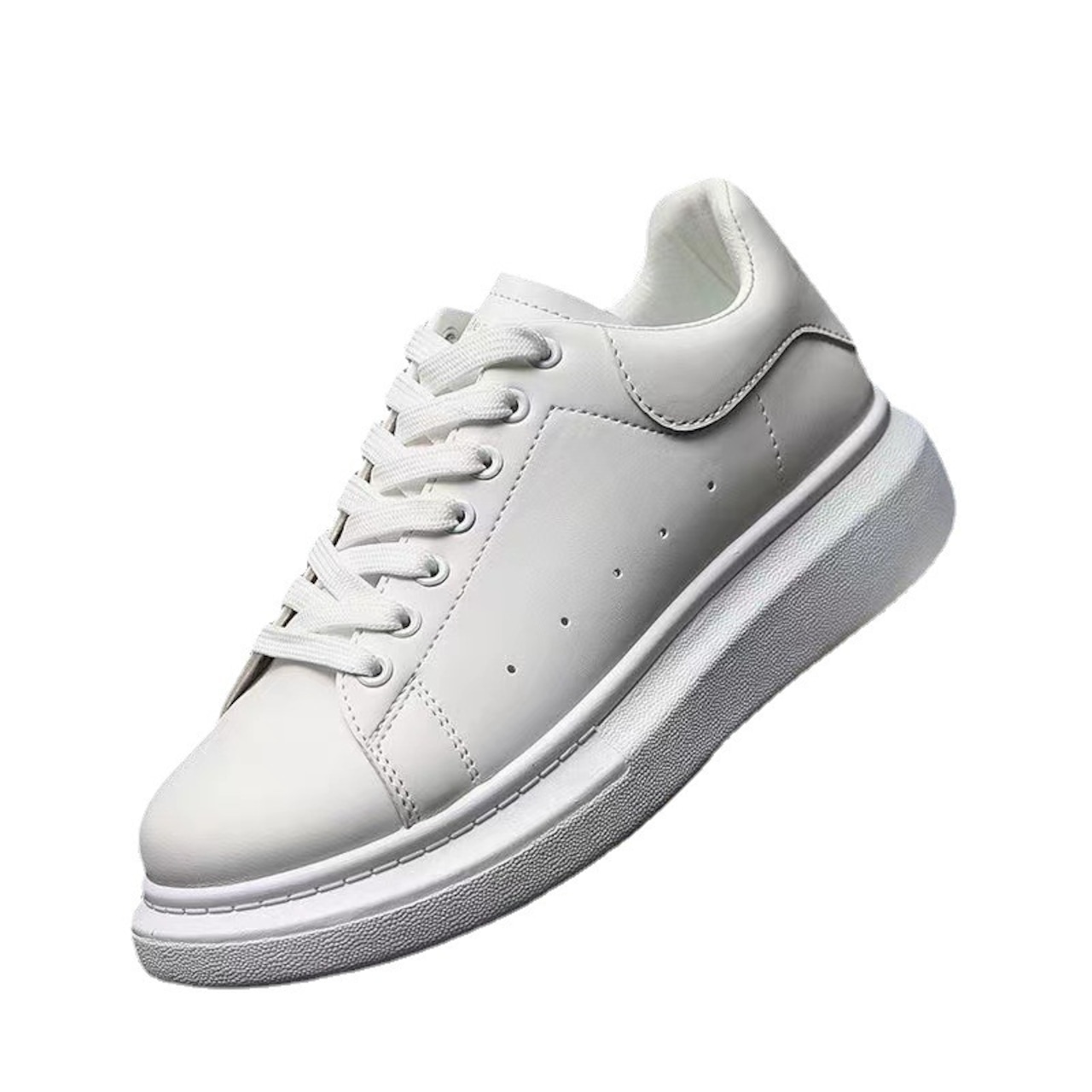 -5cmUP- highsole sneakers white
