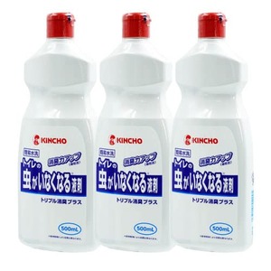 【在庫処分】金鳥 トイレの虫がいなくなる液剤 トリプル消臭プラス 500ml×3本
