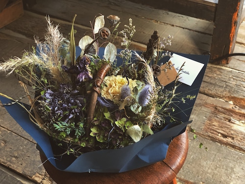 ※ ご専用オーダーフォーム she is matilda.  dry flower arrangement natural blue