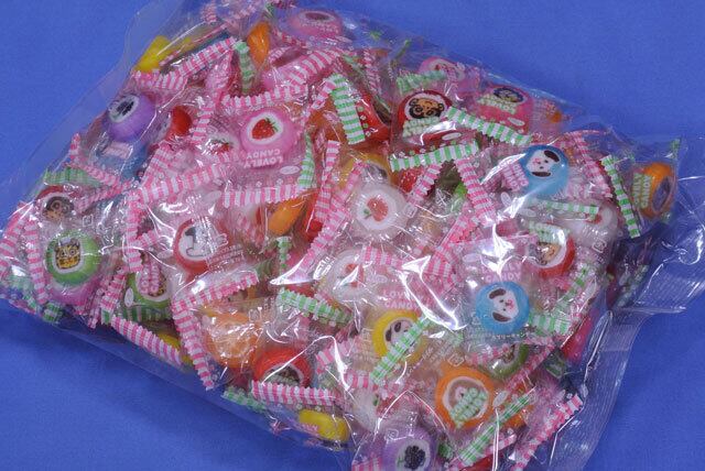 新規格】ラブリー飴1kg｜個包装の細工飴／フルーツ柄、どうぶつ柄の