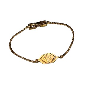 vintage GIVENCHY hexagon " G " metal bracelet