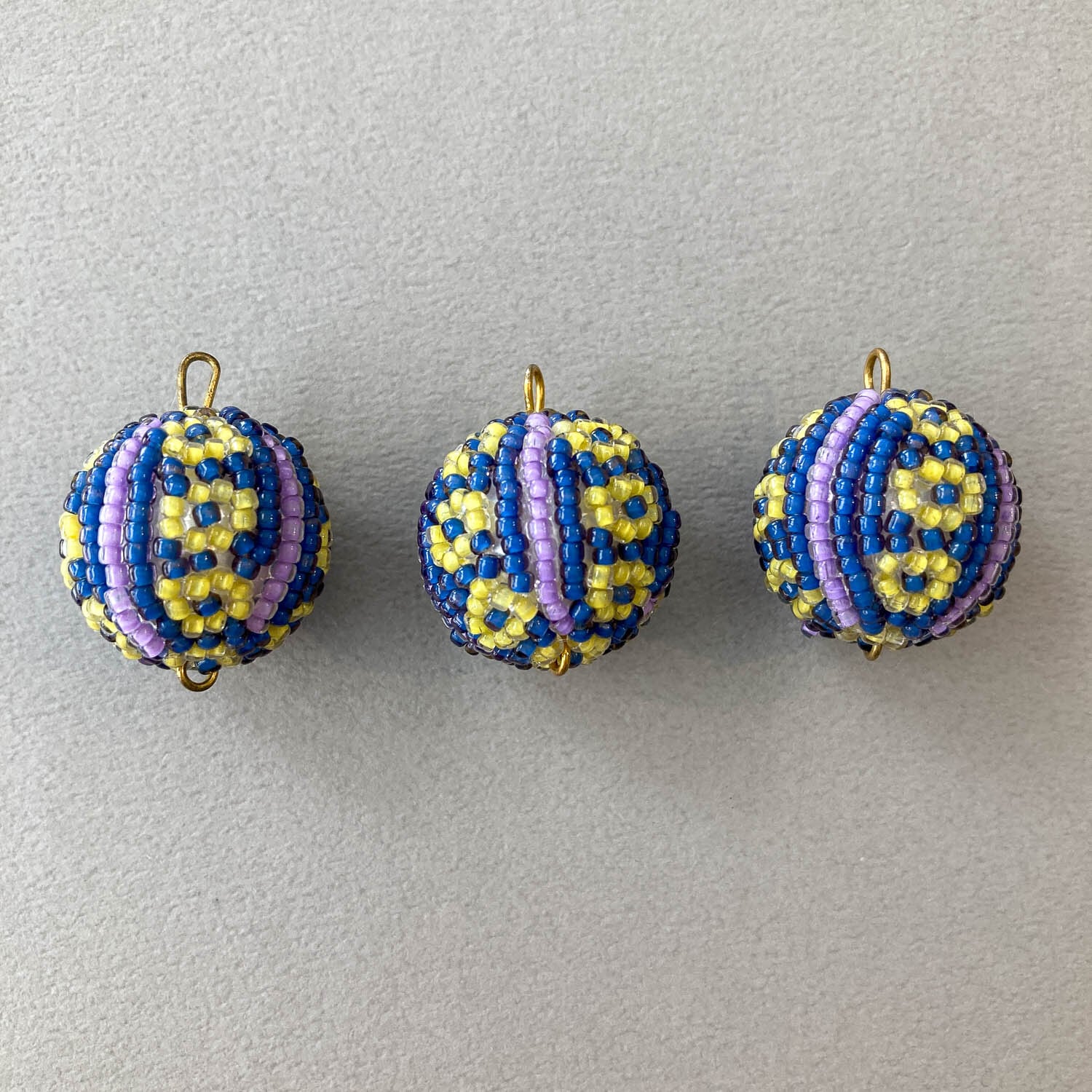 再入荷〉Duaオリジナル ビーズボール 花柄L（22mm） | Dua