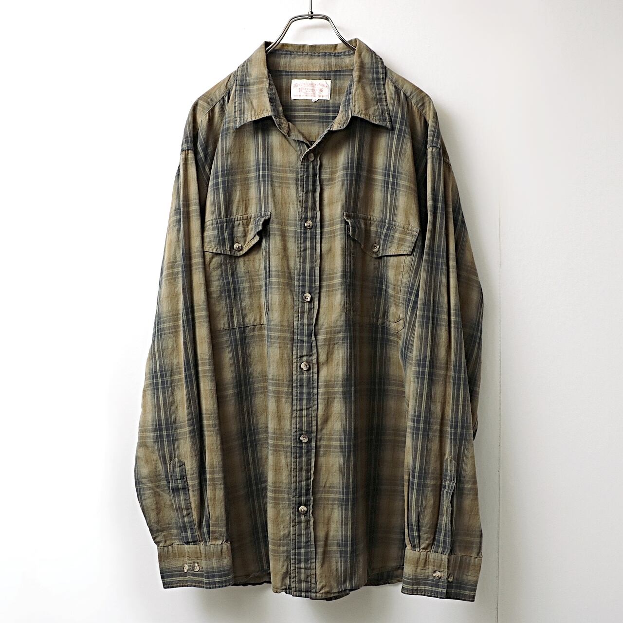 FILSON GARMENT フィルソン plaid チェック柄 長袖 シャツ 古着 used made in india