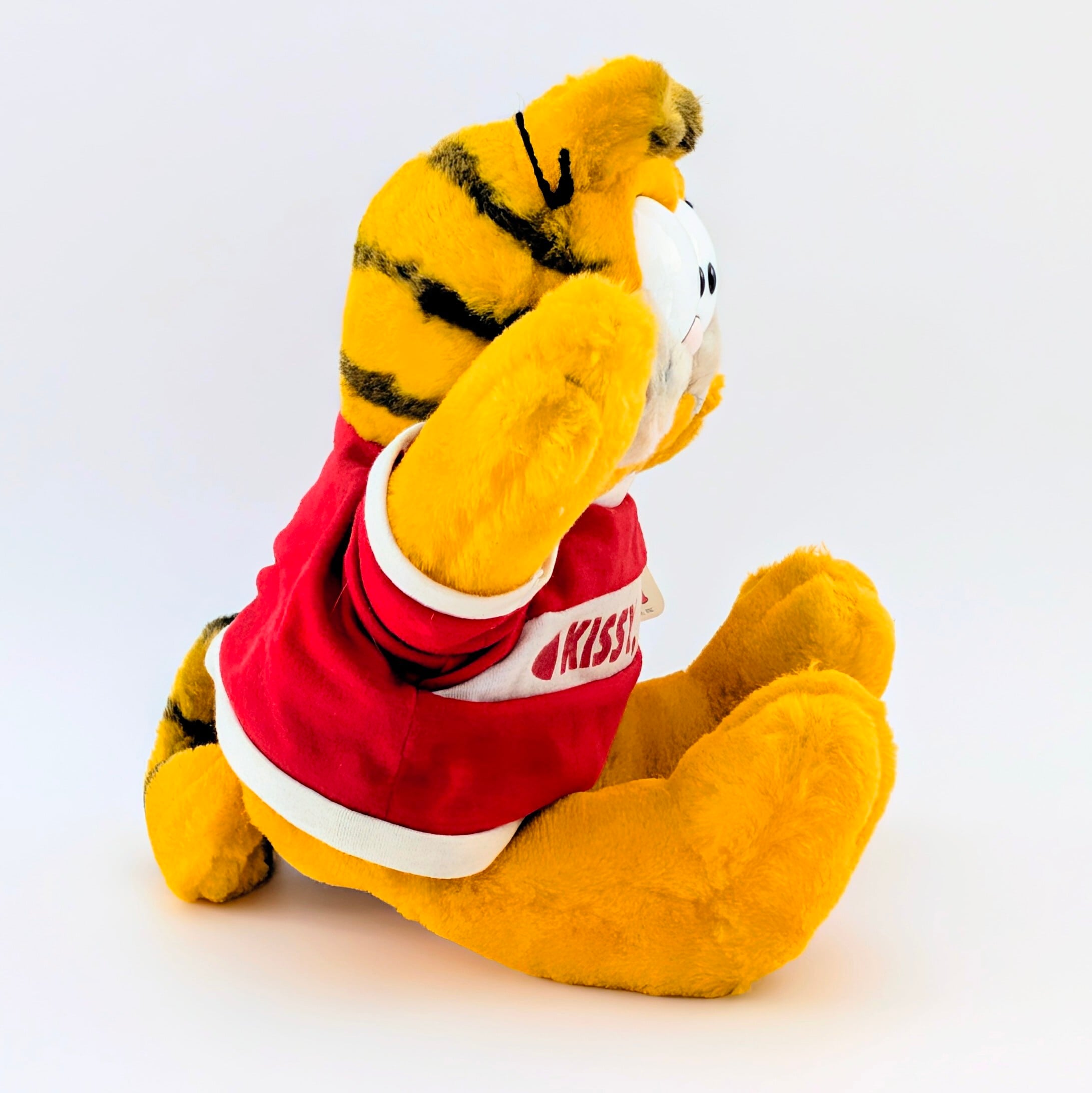 ☆ VINTAGE 1980年代初期 ☆【 Garfield ( ガーフィールド ) 】『 ♡KISSY,KISSY♡ 』【B】ぬいぐるみ プラッシュ plush 1980年代年製 〚アメリカン雑貨 アメトイ〛