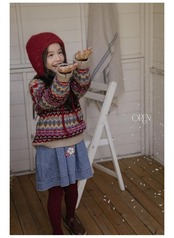 オーレン / oren / ブルーメイジャンパースカート / 韓国子供服 / キッズ / 26winter〖取寄〗*S~XL*