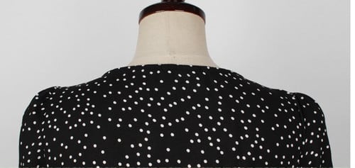 CHICWISH★シフォンドット柄カシュクールワンピース☆ ドット柄カシュクールロングワンピース シフォン | Shop.Daiv