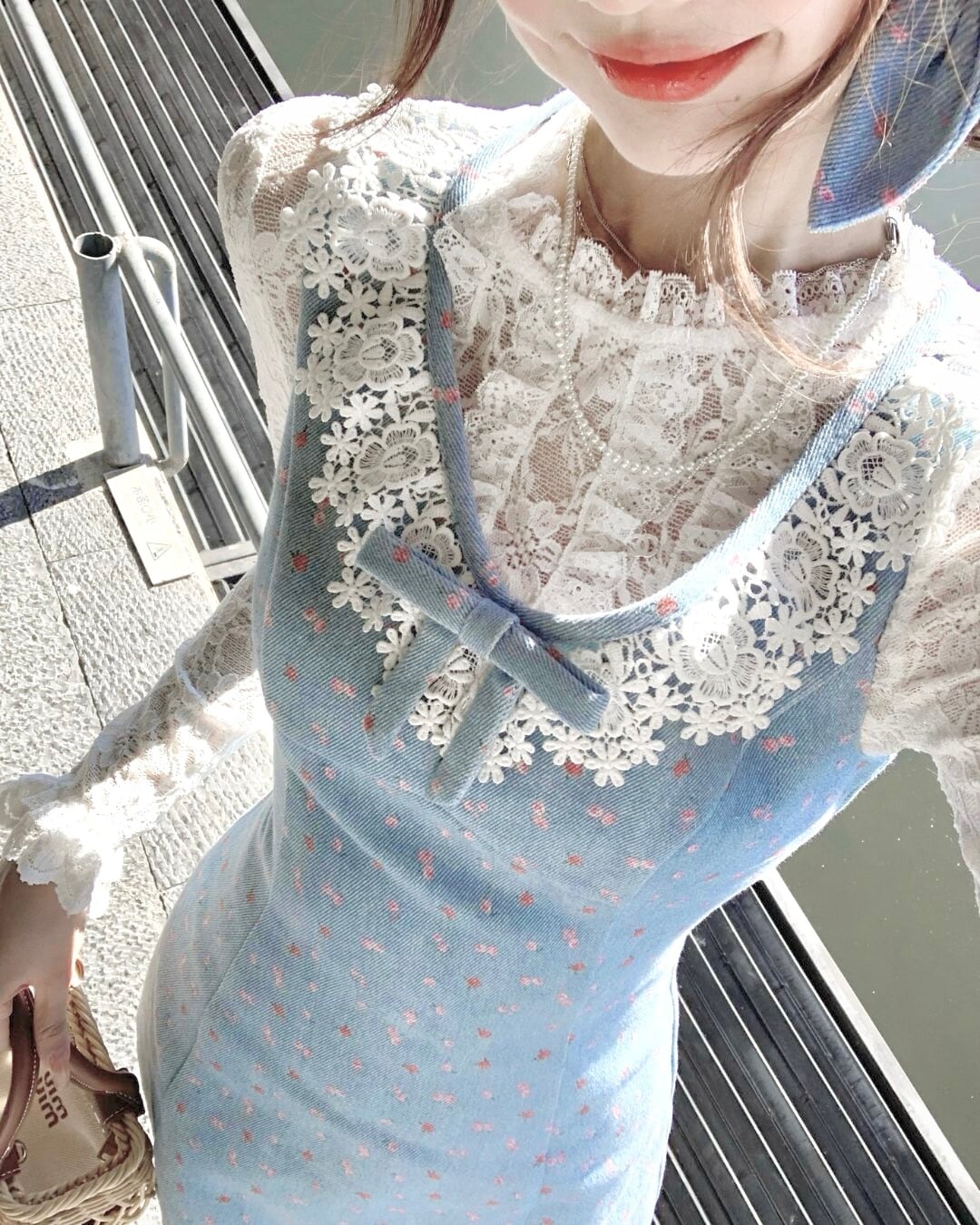 オールレースホワイトブラウス 25W08471