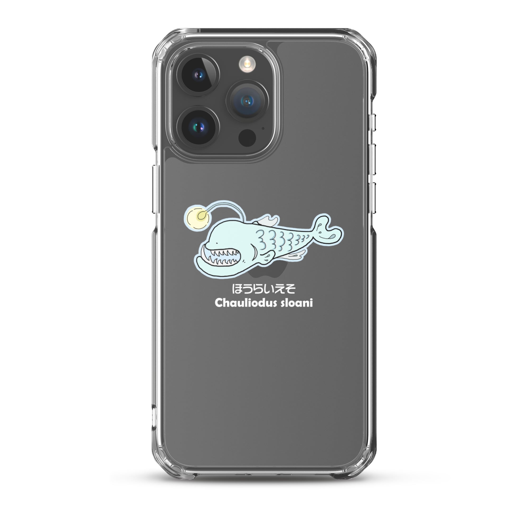 mimosa.9-021】深海魚シリーズ ほうらいえそ（白文字）iPhone®用クリア