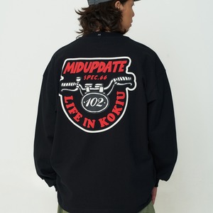 "LIFE IN KOKYU" バックロゴ・ヘビープリントスウェット A2056