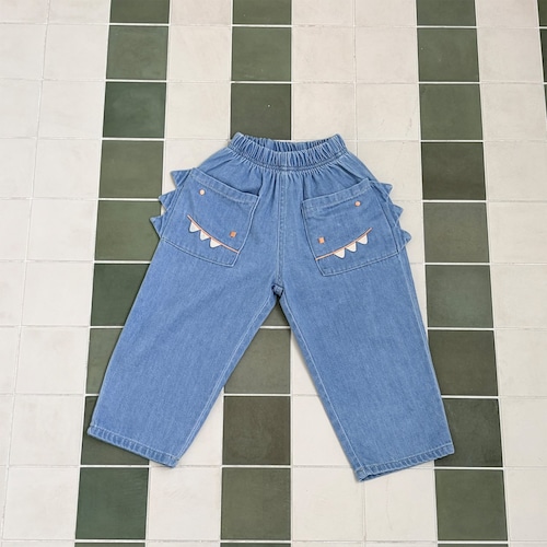 First Blue［取寄］dinosaur denim pants 26spring
