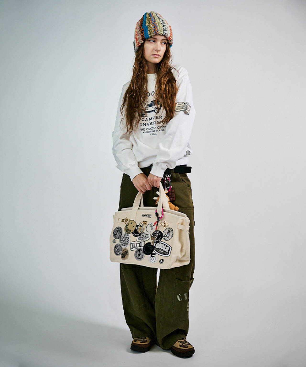 【直営限定ITEM】TYPE-H マルチワッペンターンロックハンドバッグ CQ-48507H