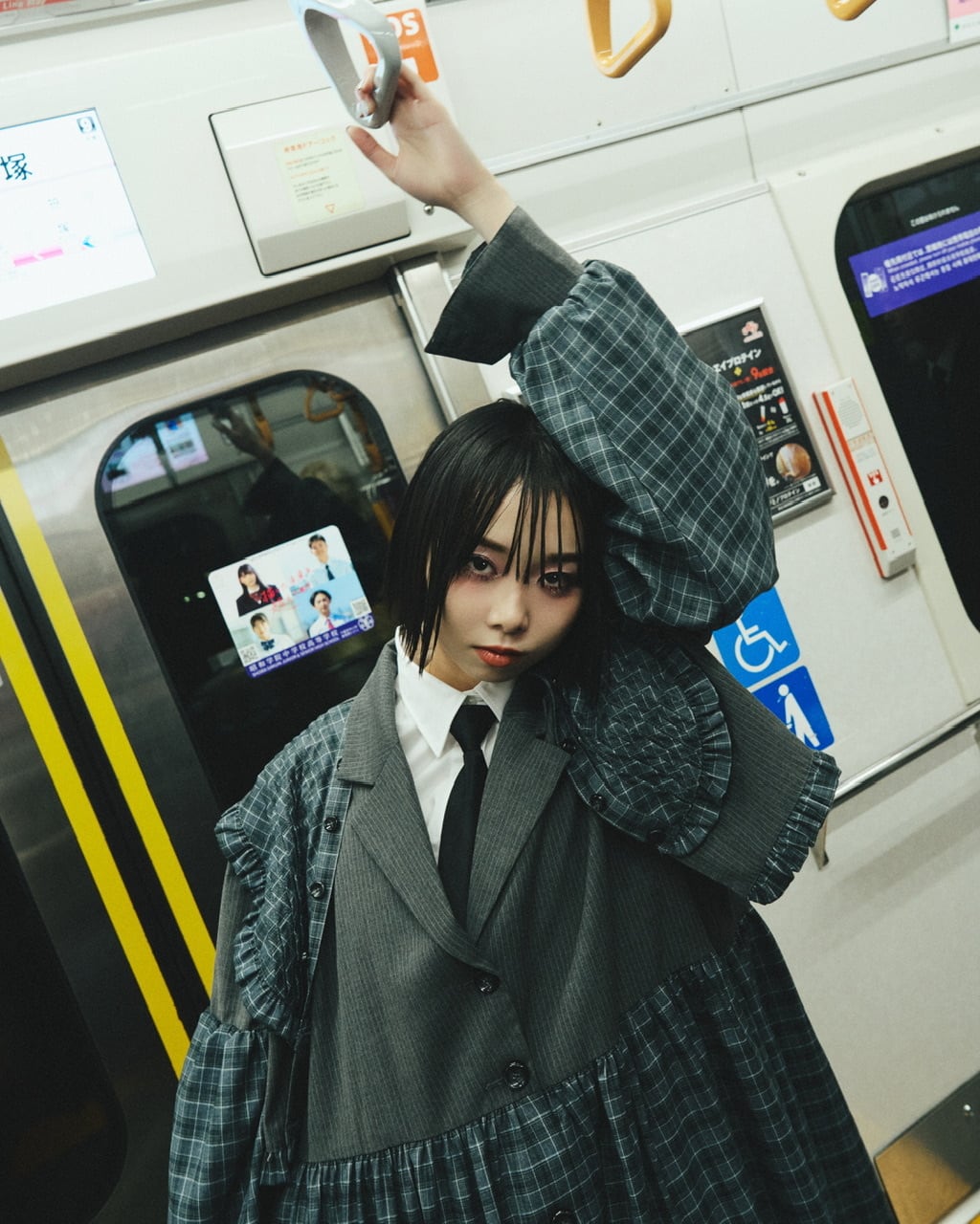 ヨークドッキングスーツワンピース GRAY