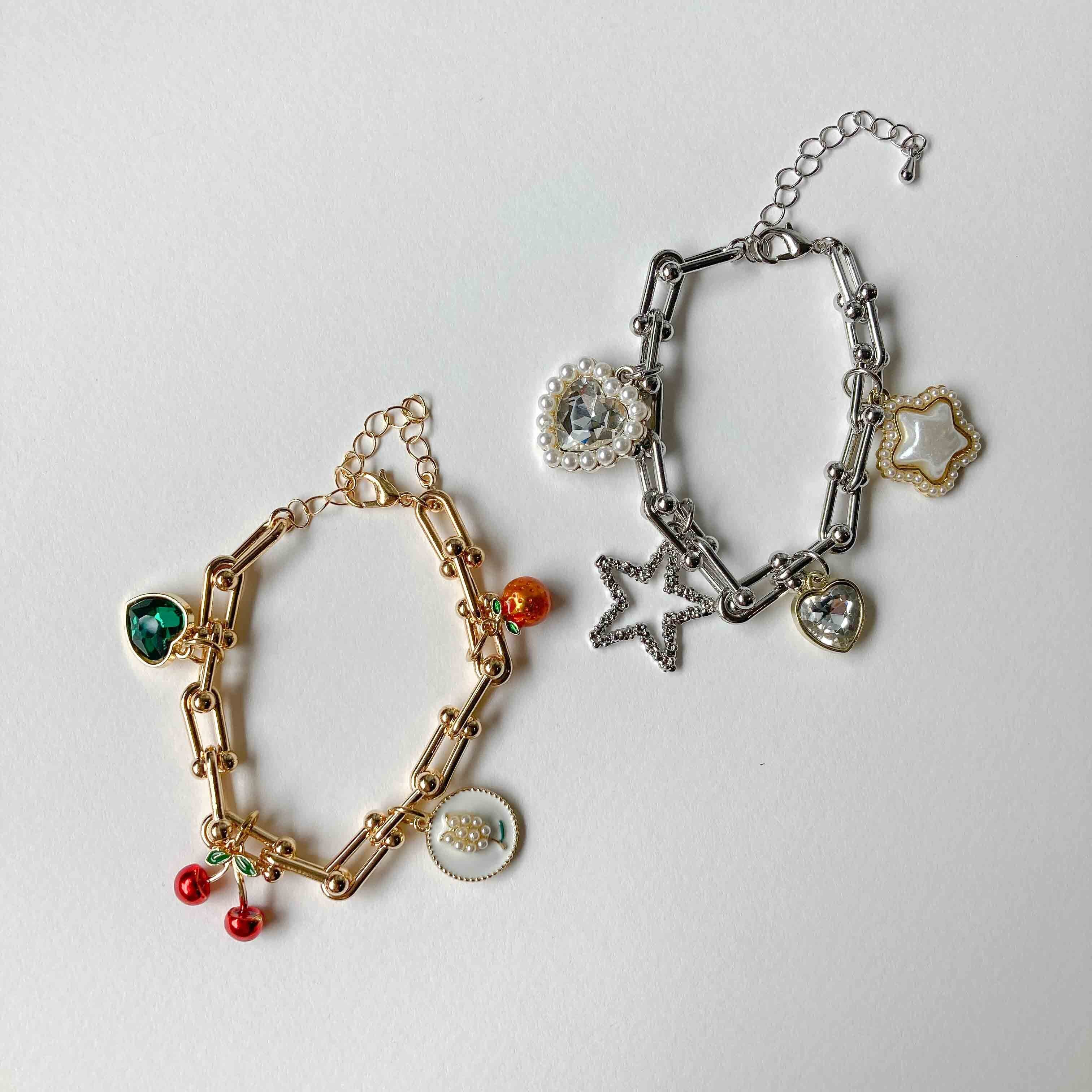 カラフルモチーフのブレスレット | Dua-アクセサリーパーツショップ