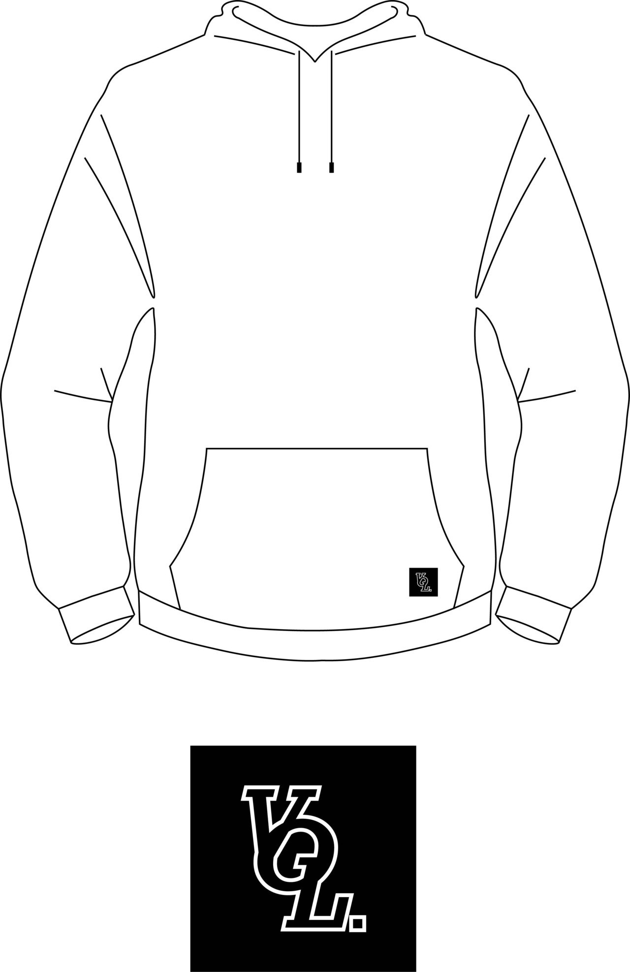 circle hoodie / Lightgray